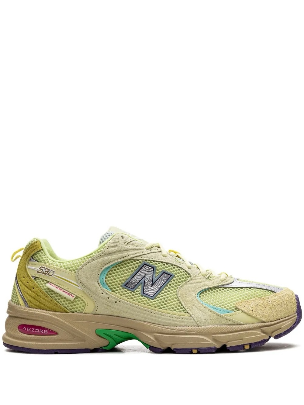 New Balance Light Green Mesh Slip-On Sneakers